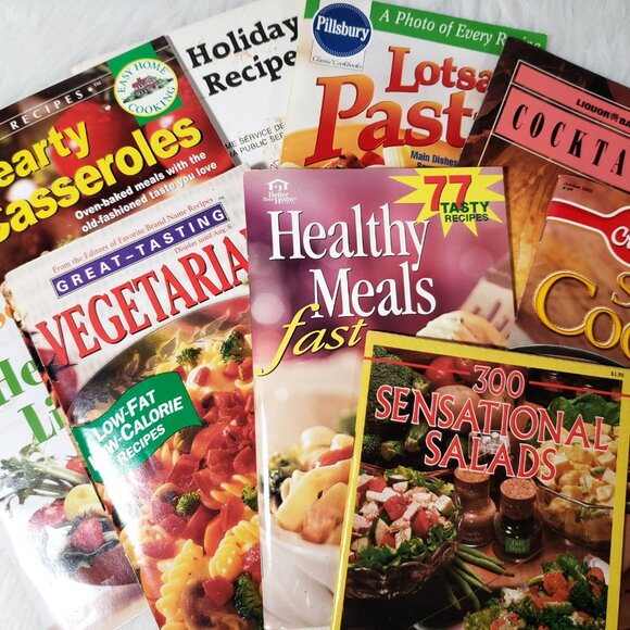 80s 90s Vintage Recipes Cook Book Magazines Booklet Collection Assortment - Picture 2 of 8